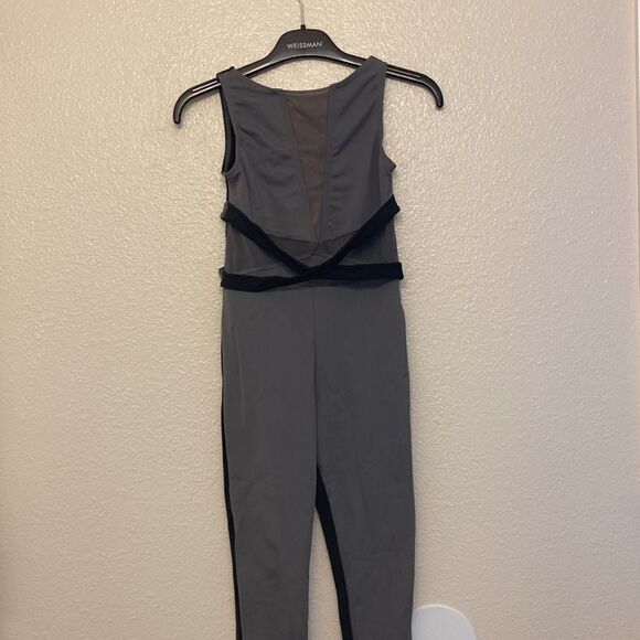 WEISSMAN Elite Dance Costume gray unitard Wish I Never Met You MT12603 MC 10/12 - Picture 2 of 10